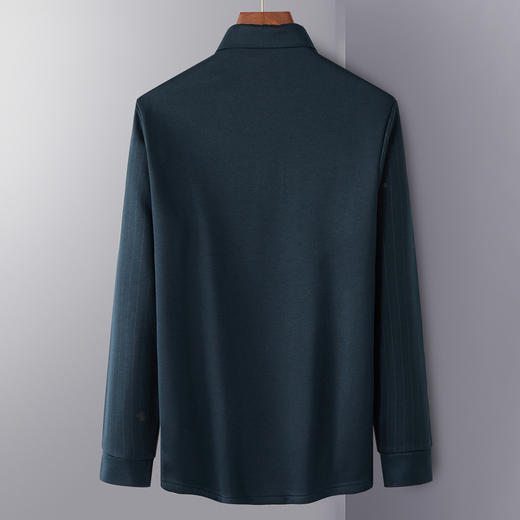 【加绒保暖】罗蒙衬衫男防风御寒商务通勤休闲百搭柔软亲肤长袖衬衣男 商品图5