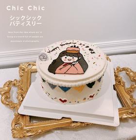 手绘女孩款(提前一天预订）| 昔果