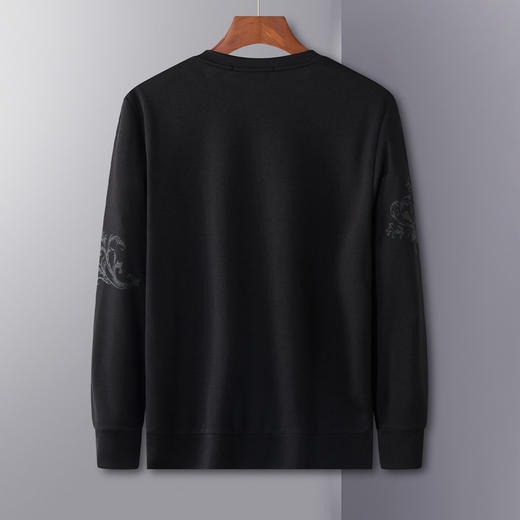 【潮流印花】罗蒙卫衣男秋冬新品圆领舒适亲肤通勤内搭外穿男士卫衣 商品图1