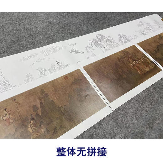 【长卷】工笔人物画白描底稿古画长卷顾恺之《洛神赋图》多种白描尺寸可选G017 商品图4