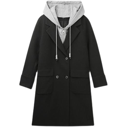 裁缝学苑AG216 中长款连帽毛呢外套大衣纸样冬装女服装打版图纸 商品图4