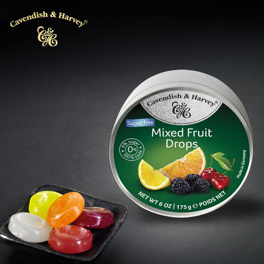 德国嘉云什锦水果味糖175g/064418 原汁果浆3种口味自在畅销 商品图0