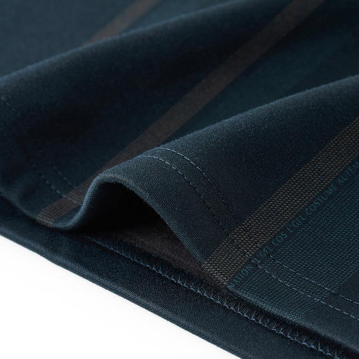 【加绒保暖】罗蒙衬衫男秋冬时尚新品拼色竖条纹翻领防风通勤衬衣男 商品图7