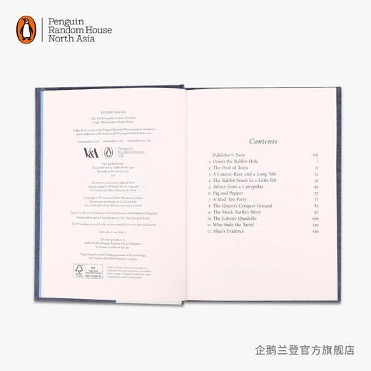 嘉德文库|【企鹅兰登】爱丽丝梦游仙境 Alice's Adventures in Wonderland 刘易斯·卡罗尔 puffin 海雀 V&A 青少年小说 英文原版进口书籍 商品图3