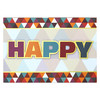 艺贺生日贺卡15B0111Happy创意祝福礼物卡片1张装 商品缩略图0