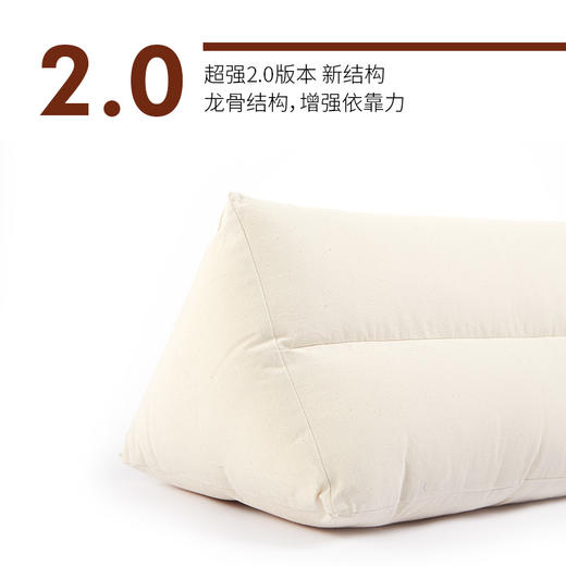 暮海晨月曦三角护腰靠垫纯棉床头腰垫 商品图2