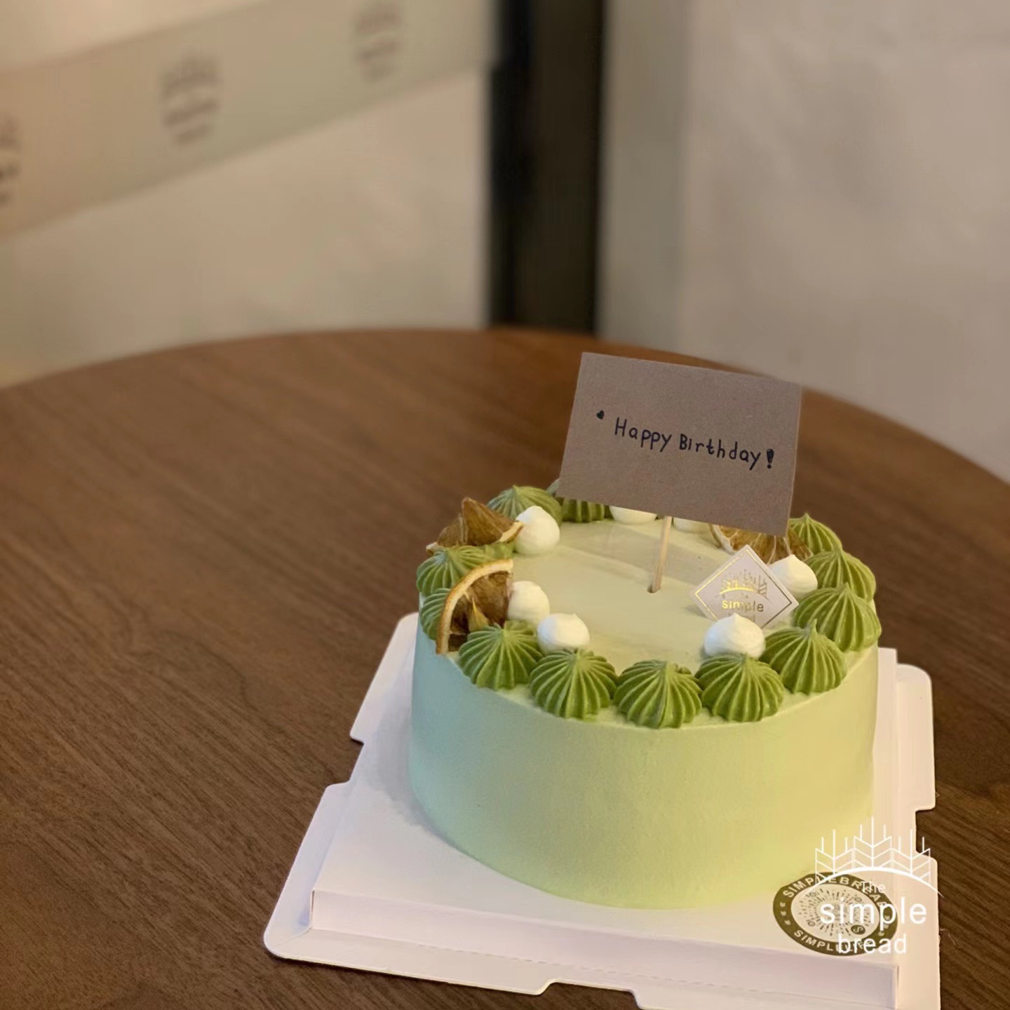 小山园抹茶红豆奶油蛋糕（纯抹茶戚风蛋糕，需提前24h预定）