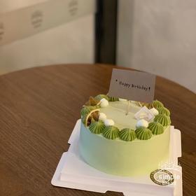 小山园抹茶红豆奶油蛋糕（纯抹茶戚风蛋糕，需提前24h预定）