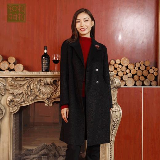 宗洋双面修身中长款羊毛大衣BDK8ZD7784-04 商品图0