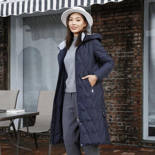 宗洋连帽式中长款羽绒服BDK6CY7767-43 商品图2