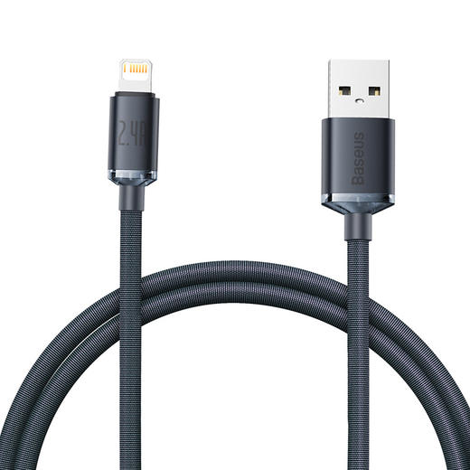 倍思 晶耀系列 快充数据线USB to iPone 2.4A 适用苹果14/13/12 充电线 商品图8