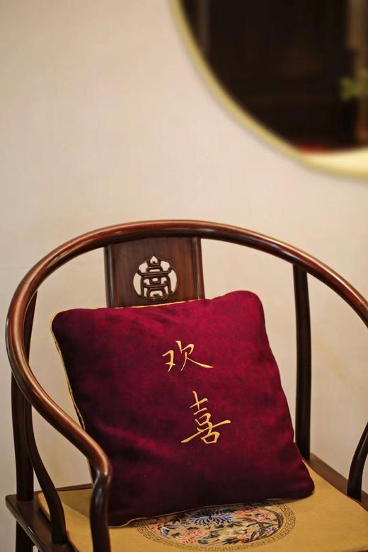 小叶紫檀木屑【欢喜】抱枕 商品图2