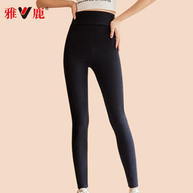 雅鹿女士牙签条蚕丝高腰保暖裤（两条立减10元）