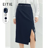 EITIE爱特爱春款新品钩花刺绣开衩高腰包臀半裙半身裙女A2206907 商品缩略图0