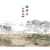 【长卷】工笔山水人物画白描底稿古画长卷上睿《携琴访友图》多种白描尺寸可选G024 商品缩略图0