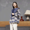 宗洋宽松格纹羊毛大衣BDK5DD7755-48 商品缩略图2