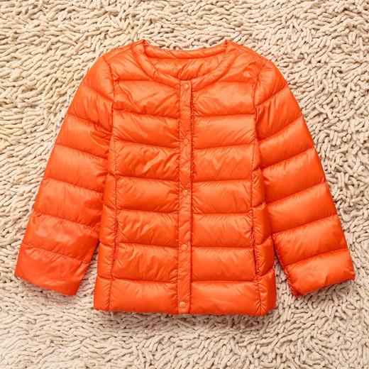 上海旗袍厂WL-【AAA】21/7/24秋冬轻薄款儿童羽绒服宝宝内胆男童女童短款无领长袖羽绒外套 商品图3