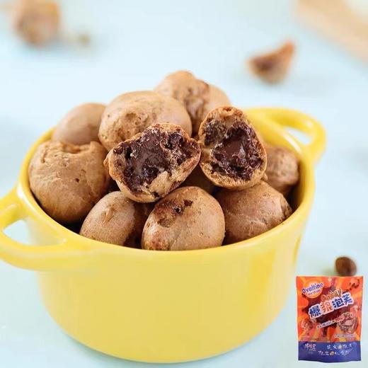 阿华田爆浆泡芙巧克力夹心脆皮球饼干网红休闲零食小吃糕点 商品图1