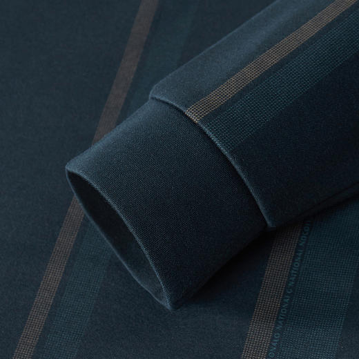 【加绒保暖】罗蒙衬衫男秋冬时尚新品拼色竖条纹翻领防风通勤衬衣男 商品图6