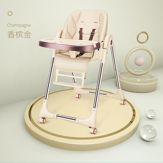 儿童餐椅宝宝餐椅 多功能便携可折叠宝宝吃饭椅子可调档婴儿餐椅 商品图5
