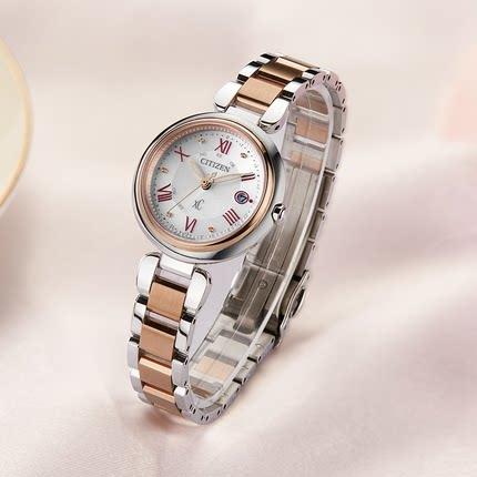 西铁城日本官方正品xC系列新款舒博钛光动能多局电波手表女ES9469-59A 商品图1