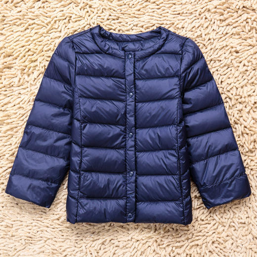 上海旗袍厂WL-【AAA】21/7/24秋冬轻薄款儿童羽绒服宝宝内胆男童女童短款无领长袖羽绒外套 商品图0