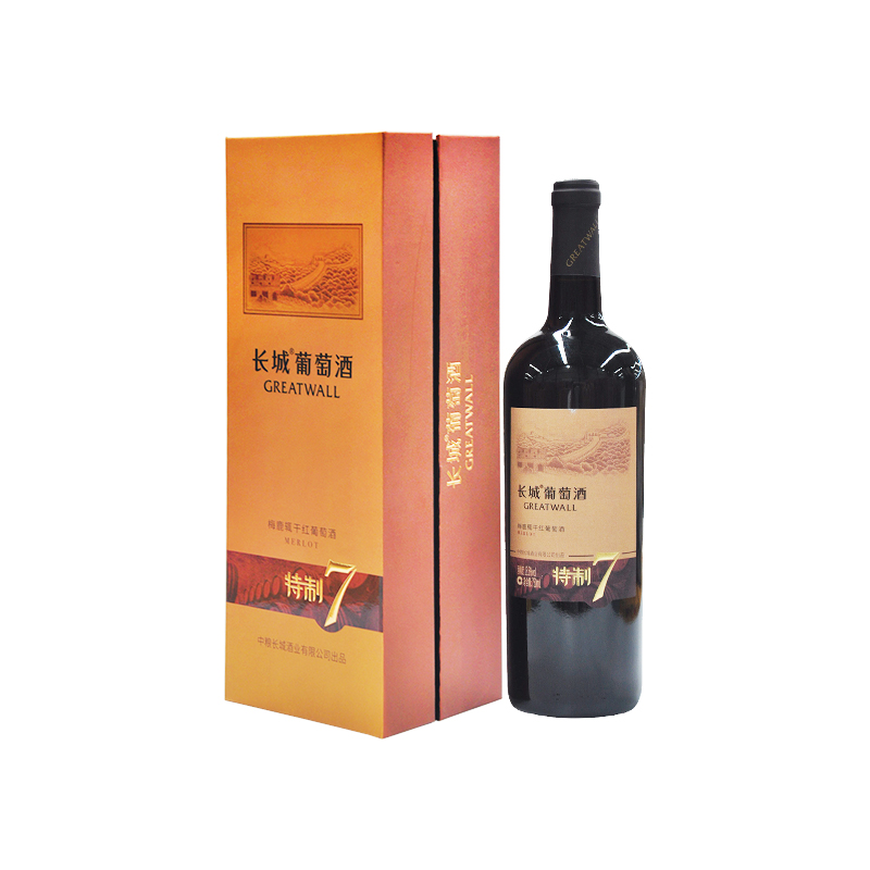 长城特制7梅鹿辄 干型红葡萄酒 750ml *1支（盒装）