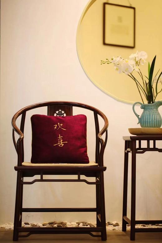 小叶紫檀木屑【欢喜】抱枕 商品图0