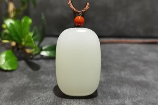 【御珠宫坊】羊脂白玉无事牌 商品图0