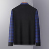 【加绒加厚】罗蒙秋冬男装保暖衬衫男士时尚休闲假两件拼色套头衬衣男 商品缩略图5