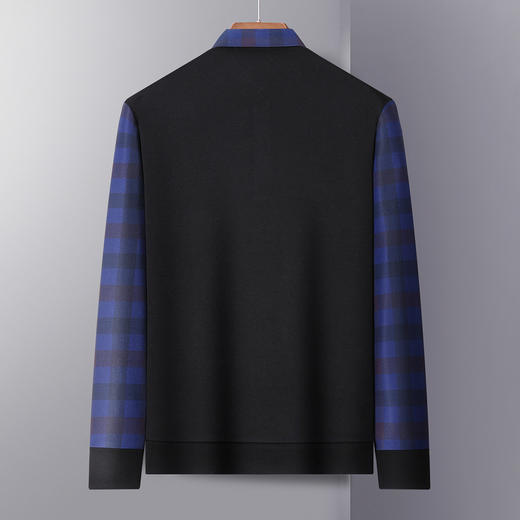 【加绒加厚】罗蒙秋冬男装保暖衬衫男士时尚休闲假两件拼色套头衬衣男 商品图5