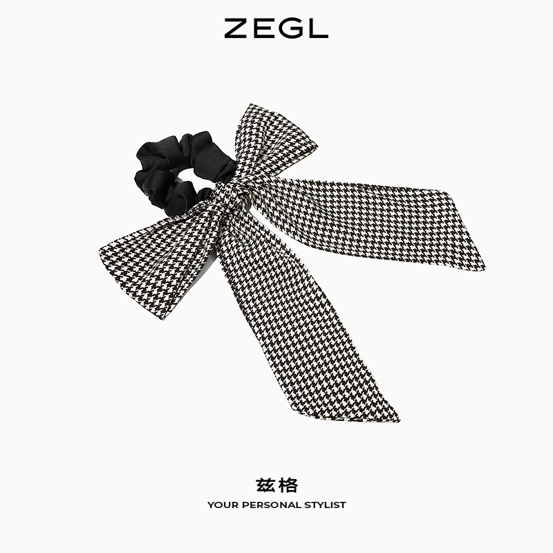 ZEGL蝴蝶结发带女头饰大肠发圈网红头绳2021年新款后脑勺发饰配饰