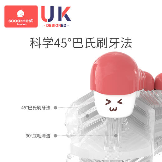 科巢儿童牙刷u型2-3-6-12岁半婴幼儿小孩u形硅胶软毛宝宝刷牙神器 商品图2