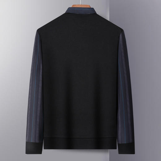 【加绒加厚】罗蒙秋冬男装保暖衬衫男士时尚休闲学院风假两件套头衬衫 商品图5