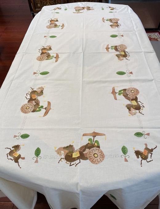 纯棉彩色手绣桌布  出口日韩的老外贸库存（共3款，规格170*260cm） 商品图9