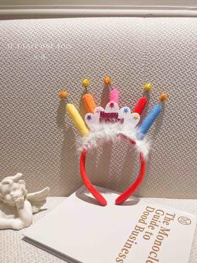 蛋糕蜡烛彩色发箍