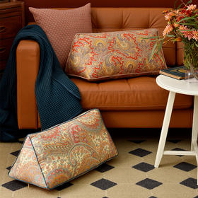 暮海晨月曦三角护腰靠垫纯棉床头腰垫