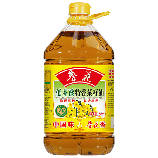 鲁花低芥酸特香菜籽油5升/桶 商品图0