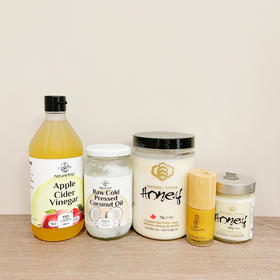 【细胞能量水】苹果醋 椰子油 蜂蜜 浓缩小黄姜精华