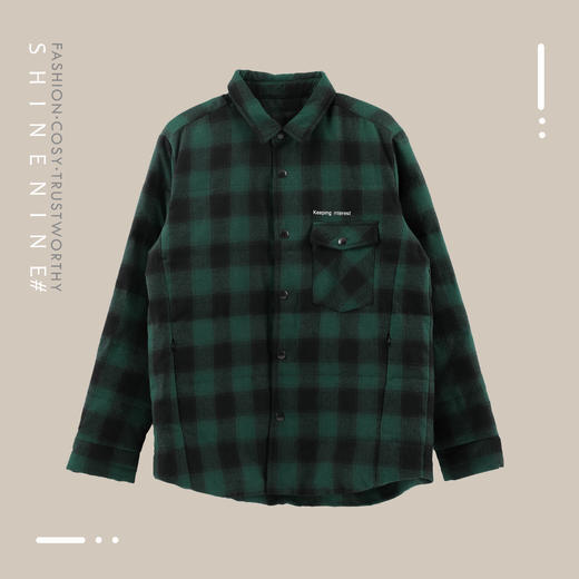 P94907478格纹短款外套羽绒服 商品图0