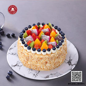 鲜果圆舞曲 - 多水果栗子红豆红丝绒动物稀奶油蓝莓范记生日蛋糕