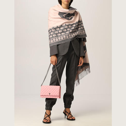 ALEXANDER MCQUEEN 亚历山大麦昆 女士围巾 混色 662456 3200Q 1272 商品图3