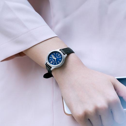 西铁城日本官方正品经典复古女机械蓝盘情侣对表PD7150-03LB 商品图1