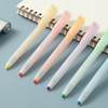 晨光单头随芯动荧光笔AHMT8801按动收缩笔形中小学生做笔记标记手账彩色记号笔 商品缩略图1