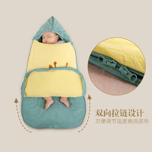 龙之涵 新生婴儿防惊跳抱被 水洗棉 婴幼儿A类标准 商品图3