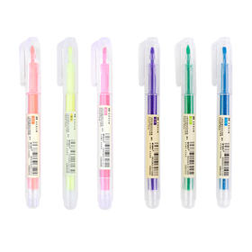 晨光单头荧光笔本味AHM24306学生办公用彩色重点标记笔彩笔记号笔