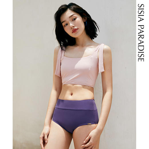 sisia2021新款泳衣女夏分体性感高腰复古时尚海边温泉仙女泳装 商品图2