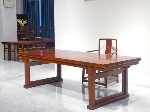 红桥红  家具严选  缅甸花梨（大果紫檀）【262田家青明韵画案 定制搭配】 商品图6