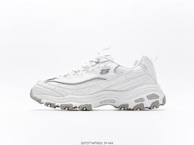 斯凯奇Skechers D'Lites Secono Chance透气舒适厚底增高轻便休闲运动缓震跑鞋老爹鞋女鞋