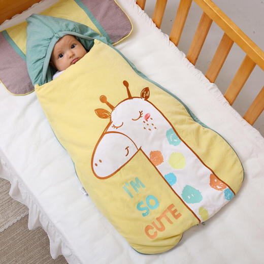 龙之涵 新生婴儿防惊跳抱被 水洗棉 婴幼儿A类标准 商品图0